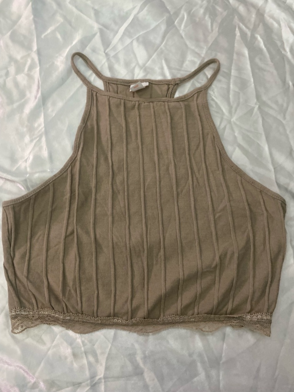🔥Tan crop top tank